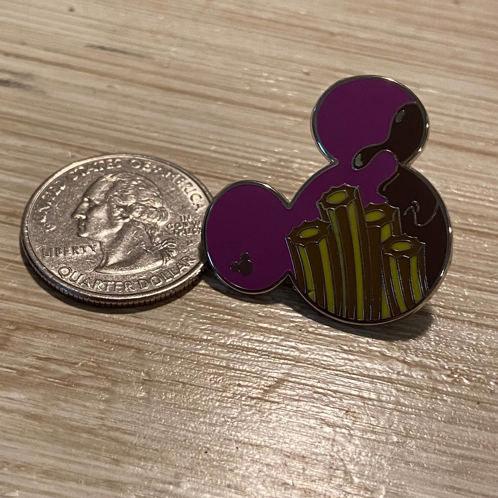 Disney parks snacks churro purple mickey head pin hidden mickey 2016
